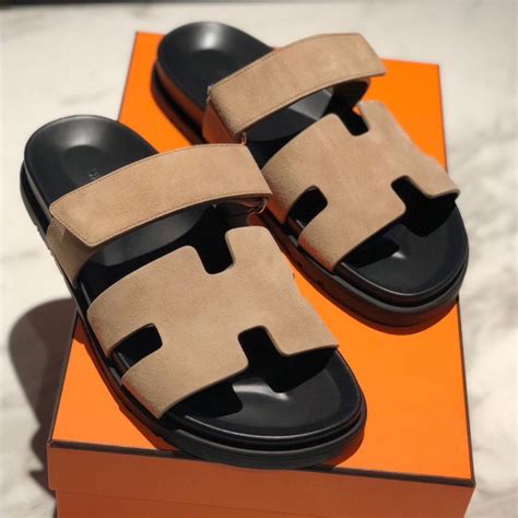 hermes male slippers|Hermes dad sandals.